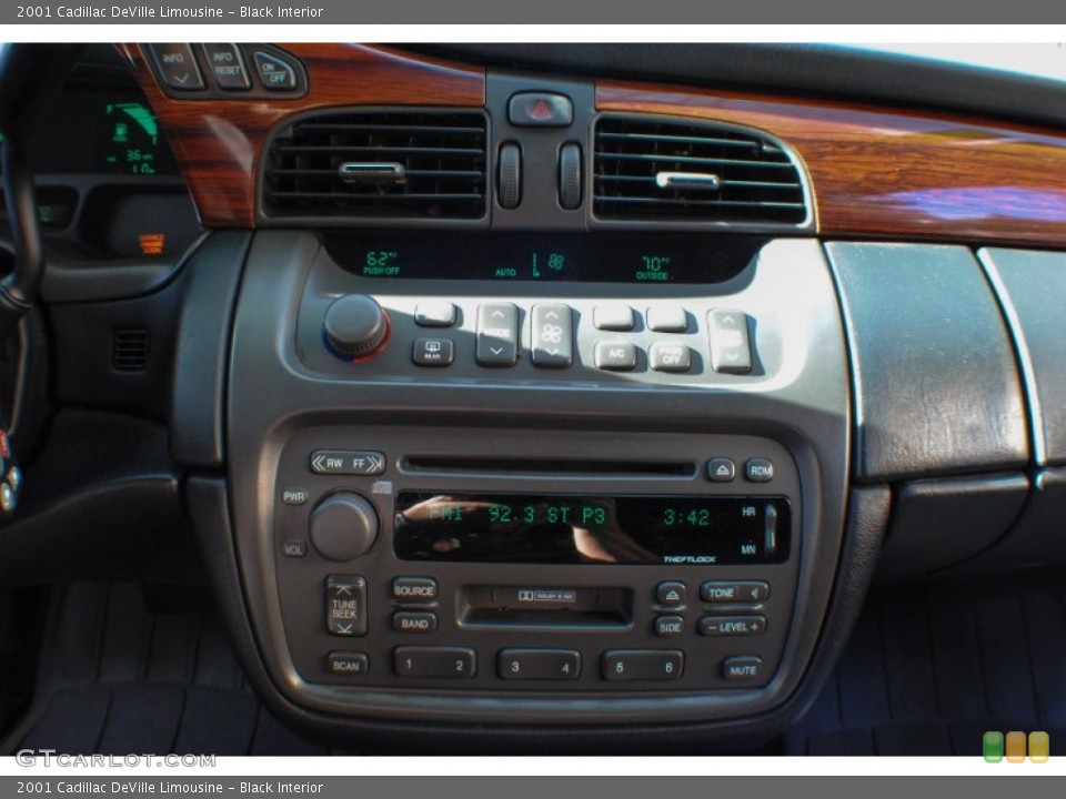 Black Interior Controls for the 2001 Cadillac DeVille Limousine #71033195