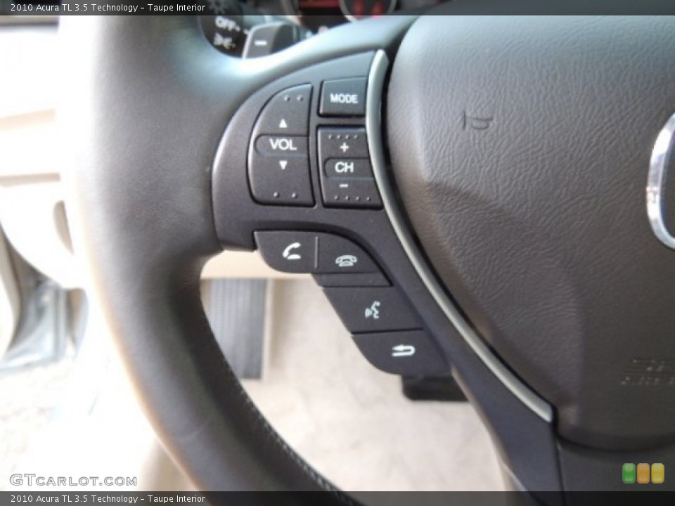 Taupe Interior Controls for the 2010 Acura TL 3.5 Technology #71033342