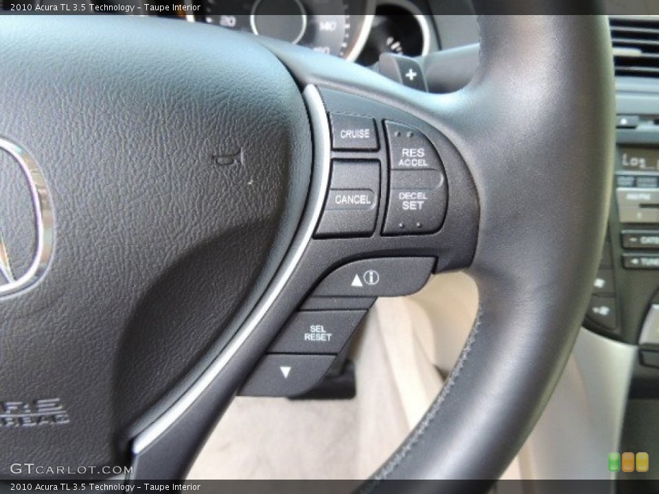 Taupe Interior Controls for the 2010 Acura TL 3.5 Technology #71033348