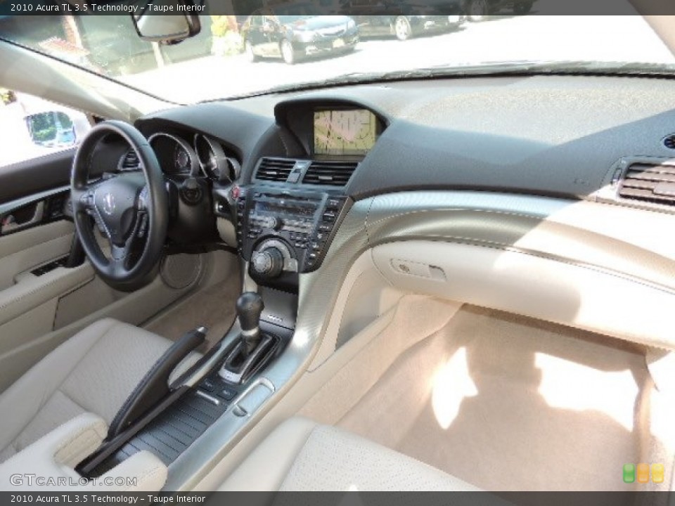 Taupe Interior Dashboard for the 2010 Acura TL 3.5 Technology #71033441