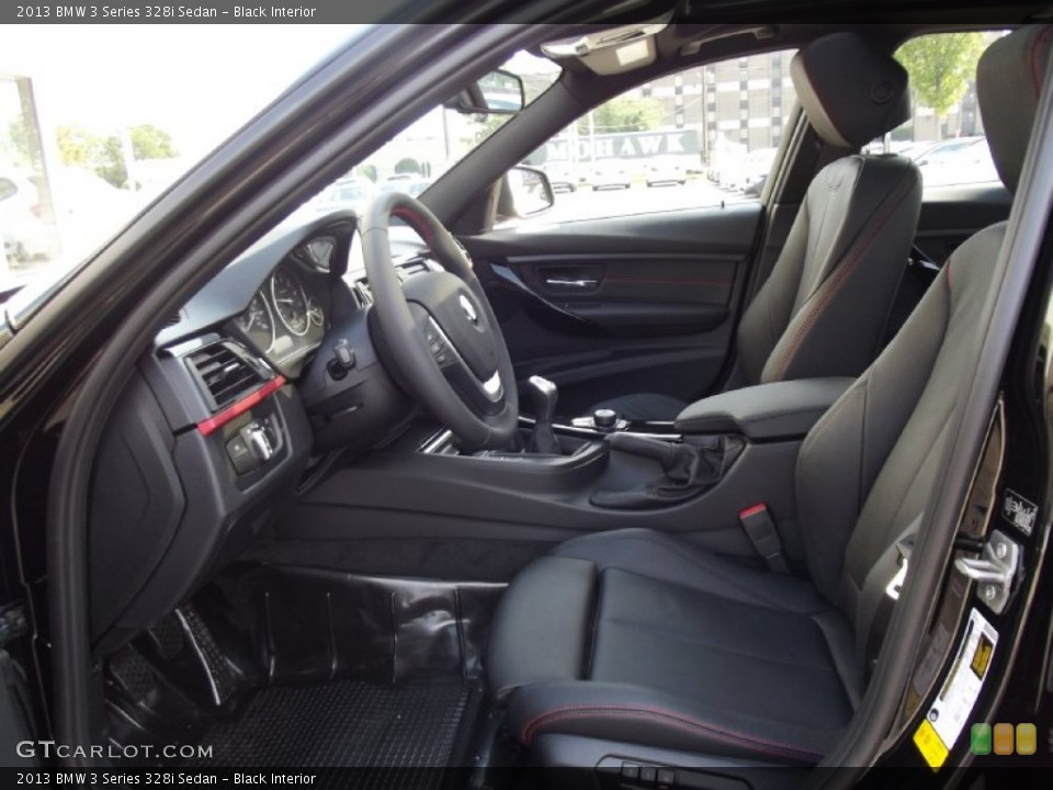 Black Interior Front Seat for the 2013 BMW 3 Series 328i Sedan #71033474