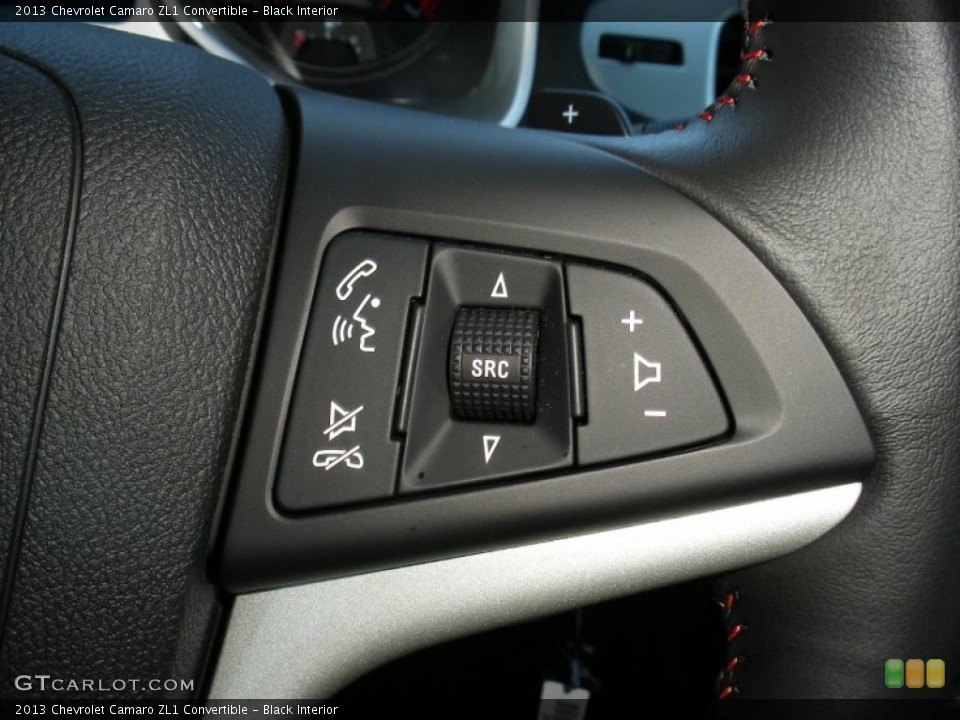 Black Interior Controls for the 2013 Chevrolet Camaro ZL1 Convertible #71033997