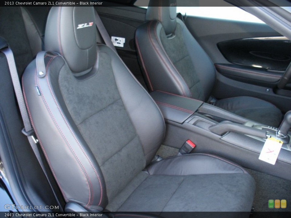 Black Interior Front Seat for the 2013 Chevrolet Camaro ZL1 Convertible #71034025