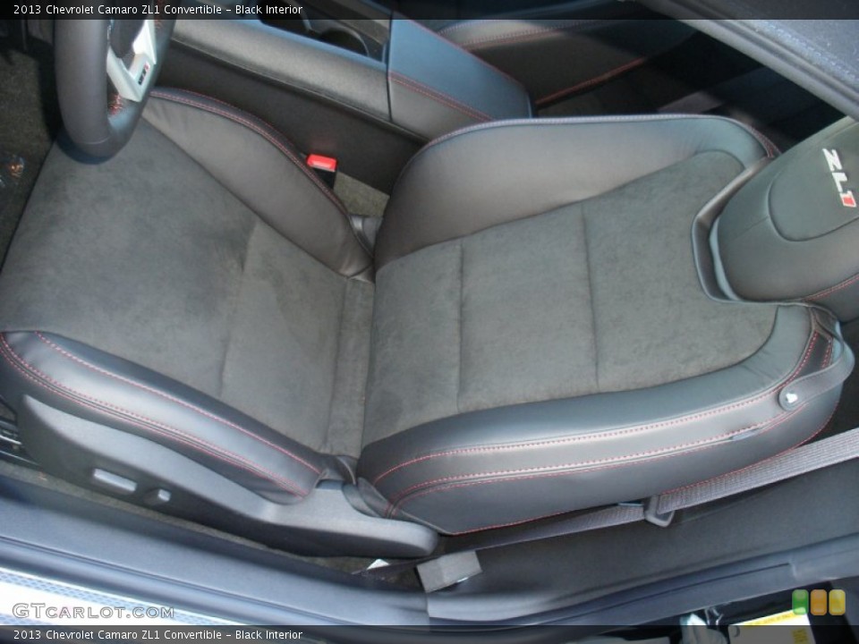 Black Interior Front Seat for the 2013 Chevrolet Camaro ZL1 Convertible #71034038