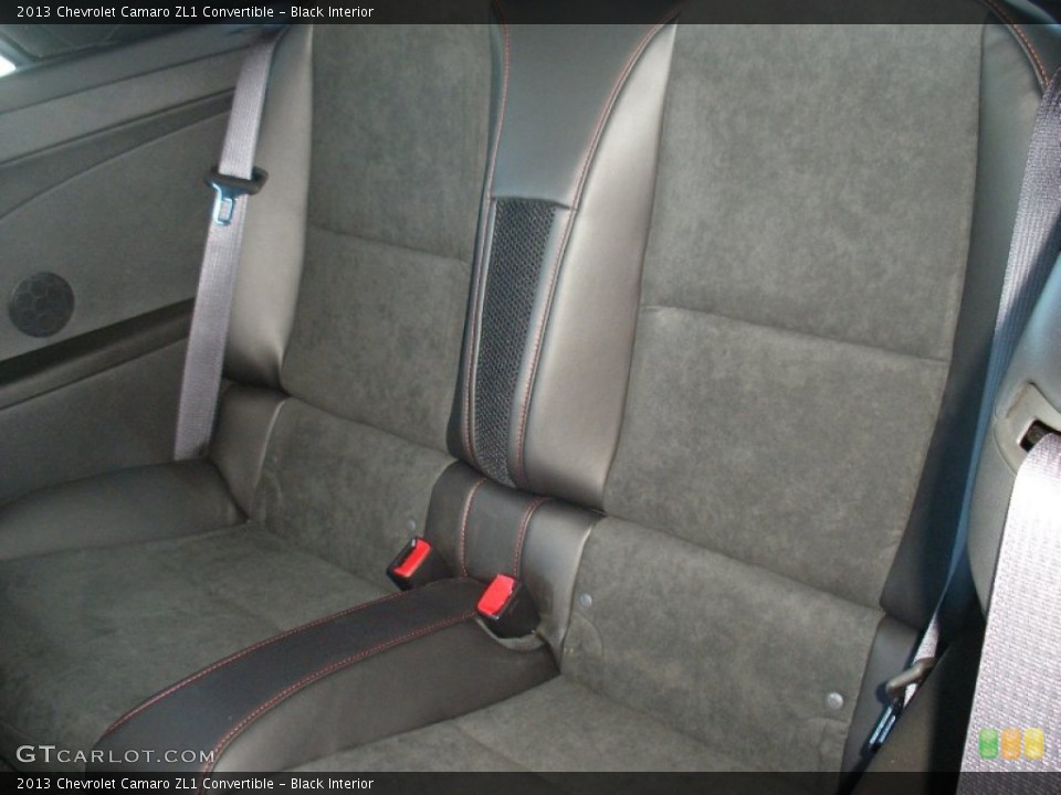 Black Interior Rear Seat for the 2013 Chevrolet Camaro ZL1 Convertible #71034047