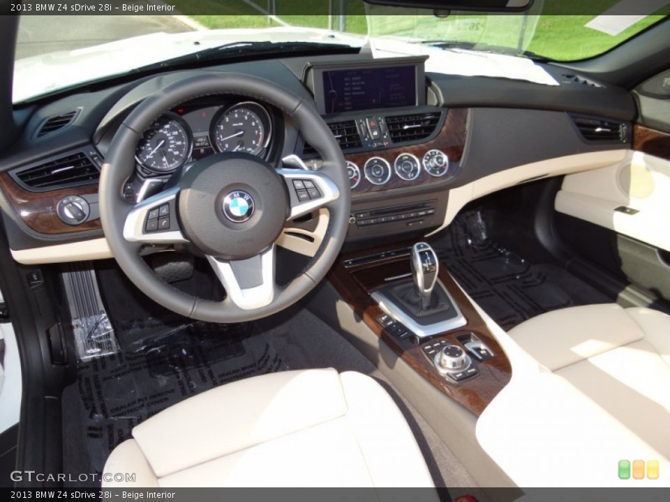 Beige Interior Prime Interior for the 2013 BMW Z4 sDrive 28i #71035253