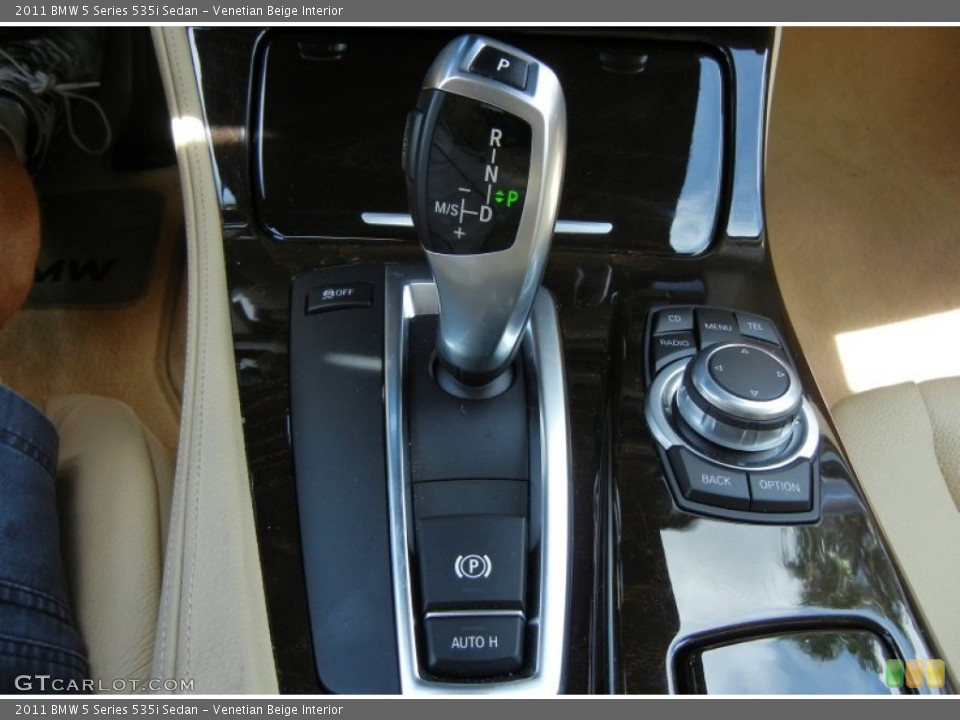 Venetian Beige Interior Transmission for the 2011 BMW 5 Series 535i Sedan #71037815