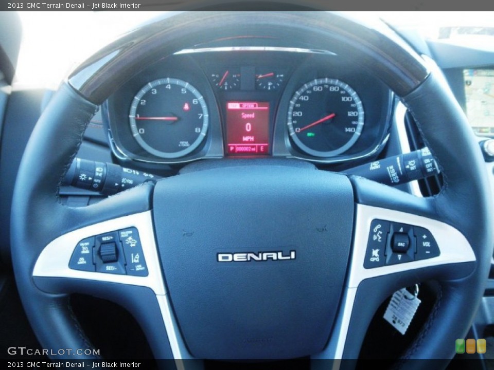 Jet Black Interior Steering Wheel for the 2013 GMC Terrain Denali #71039765