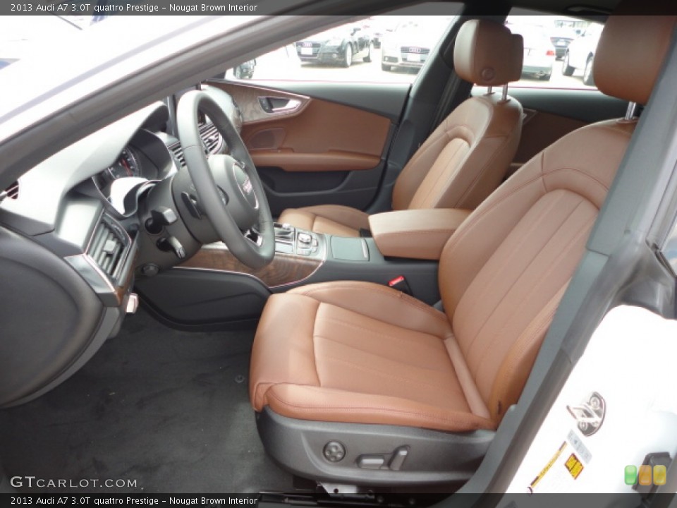 Nougat Brown Interior Front Seat for the 2013 Audi A7 3.0T quattro Prestige #71039888