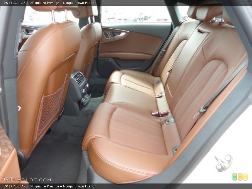 Nougat Brown Interior Rear Seat for the 2013 Audi A7 3.0T quattro Prestige #71039906