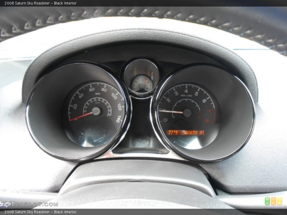 Black Interior Gauges for the 2008 Saturn Sky Roadster #71043119