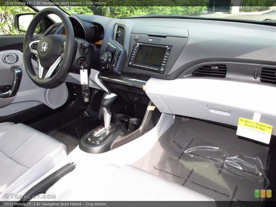 Gray Interior Dashboard for the 2012 Honda CR-Z EX Navigation Sport Hybrid #71043557