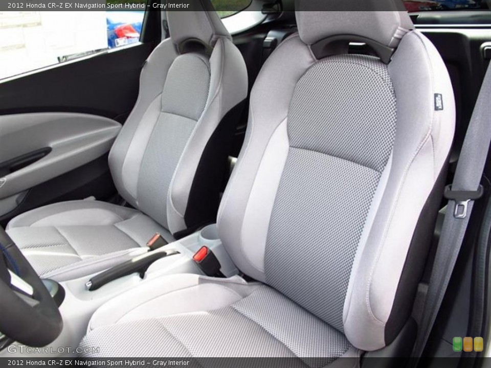 Gray Interior Front Seat for the 2012 Honda CR-Z EX Navigation Sport Hybrid #71043602