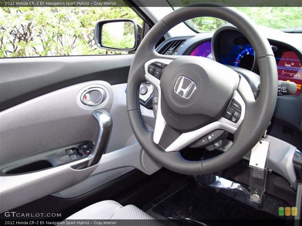 Gray Interior Steering Wheel for the 2012 Honda CR-Z EX Navigation Sport Hybrid #71043692