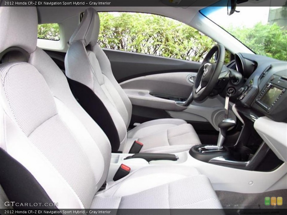 Gray Interior Photo for the 2012 Honda CR-Z EX Navigation Sport Hybrid #71043713