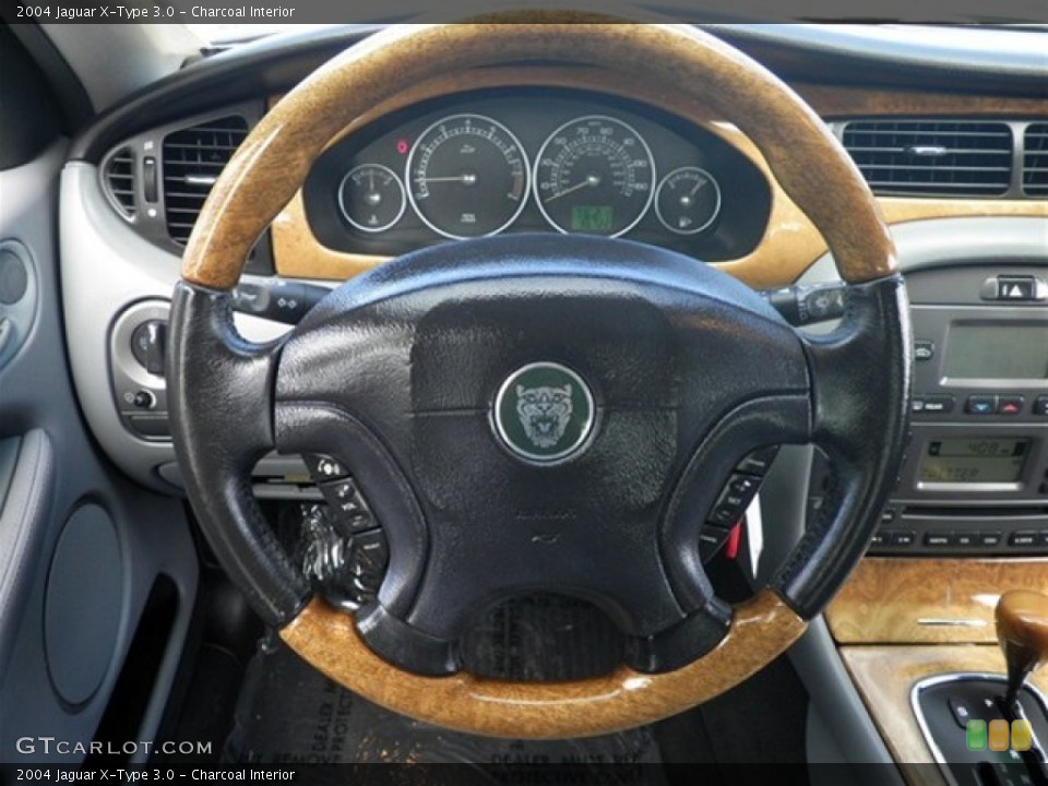 Charcoal Interior Steering Wheel for the 2004 Jaguar X-Type 3.0 #71045201
