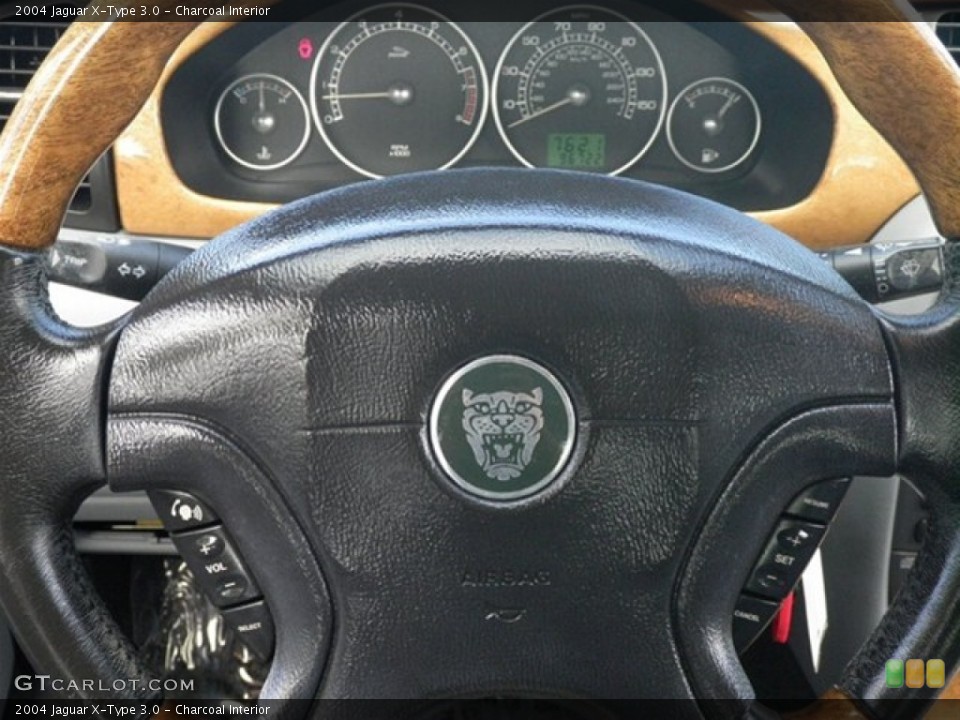 Charcoal Interior Steering Wheel for the 2004 Jaguar X-Type 3.0 #71045210
