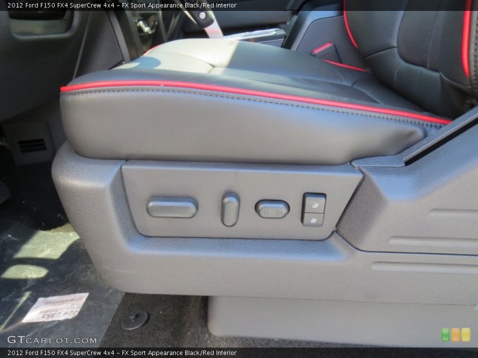 FX Sport Appearance Black/Red Interior Controls for the 2012 Ford F150 FX4 SuperCrew 4x4 #71047574