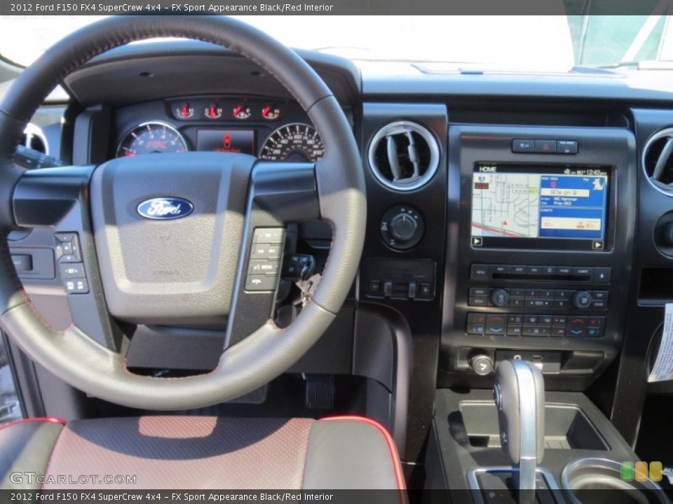 FX Sport Appearance Black/Red Interior Dashboard for the 2012 Ford F150 FX4 SuperCrew 4x4 #71047592