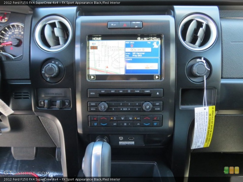 FX Sport Appearance Black/Red Interior Controls for the 2012 Ford F150 FX4 SuperCrew 4x4 #71047601
