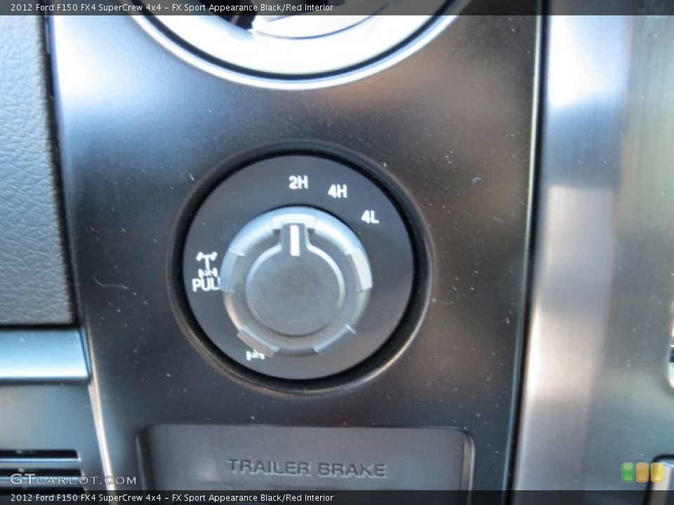 FX Sport Appearance Black/Red Interior Controls for the 2012 Ford F150 FX4 SuperCrew 4x4 #71047637