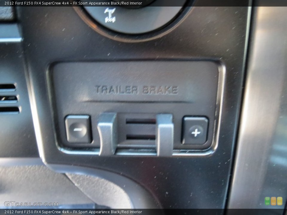 FX Sport Appearance Black/Red Interior Controls for the 2012 Ford F150 FX4 SuperCrew 4x4 #71047646