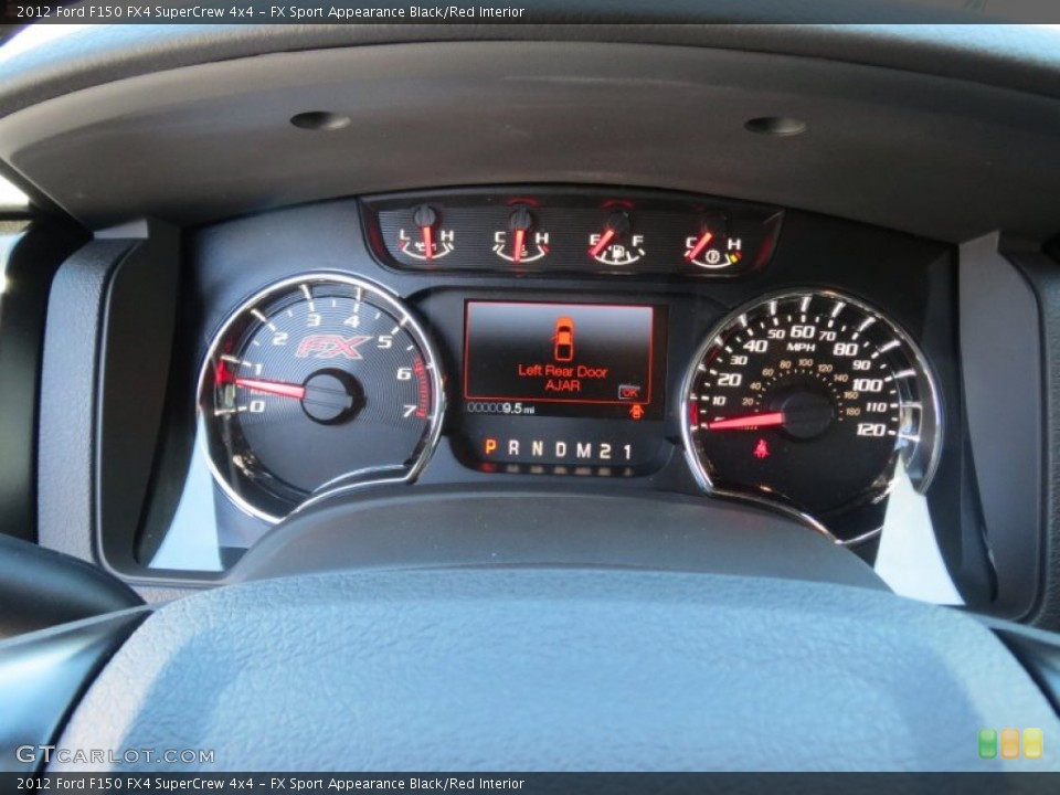 FX Sport Appearance Black/Red Interior Gauges for the 2012 Ford F150 FX4 SuperCrew 4x4 #71047664