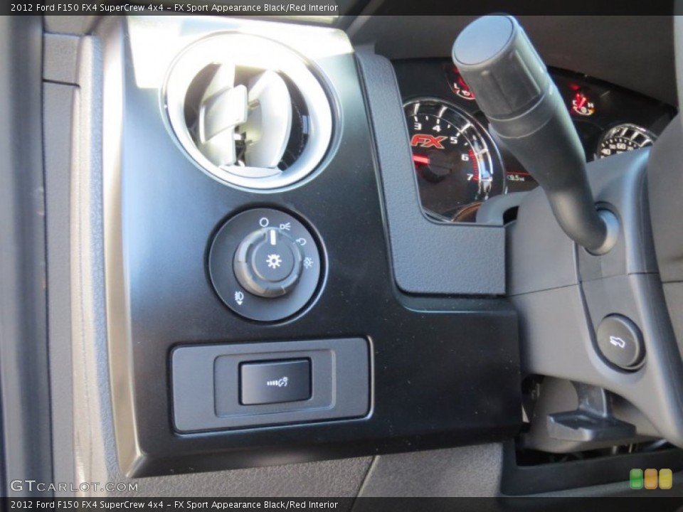 FX Sport Appearance Black/Red Interior Controls for the 2012 Ford F150 FX4 SuperCrew 4x4 #71047671