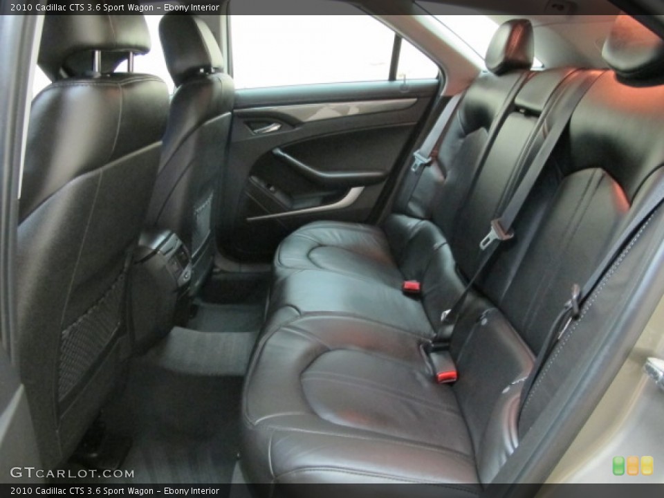 Ebony Interior Rear Seat for the 2010 Cadillac CTS 3.6 Sport Wagon #71048741