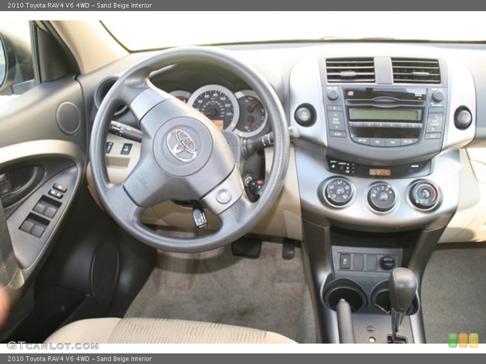 Sand Beige Interior Dashboard for the 2010 Toyota RAV4 V6 4WD #71049716