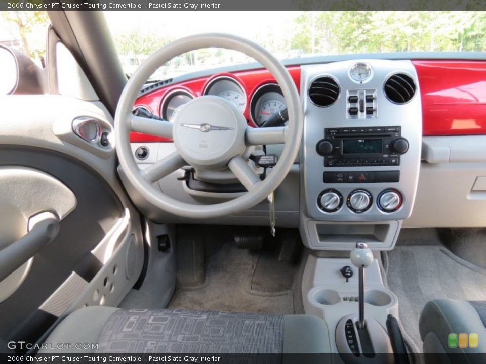 Pastel Slate Gray Interior Dashboard for the 2006 Chrysler PT Cruiser Touring Convertible #71050601