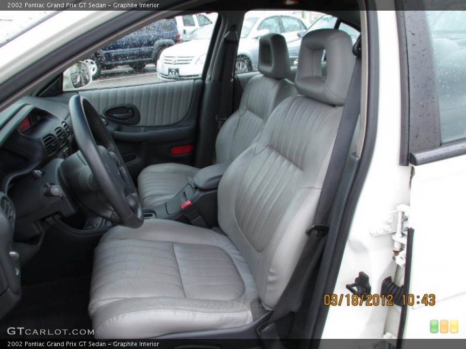 Graphite Interior Front Seat for the 2002 Pontiac Grand Prix GT Sedan #71052404