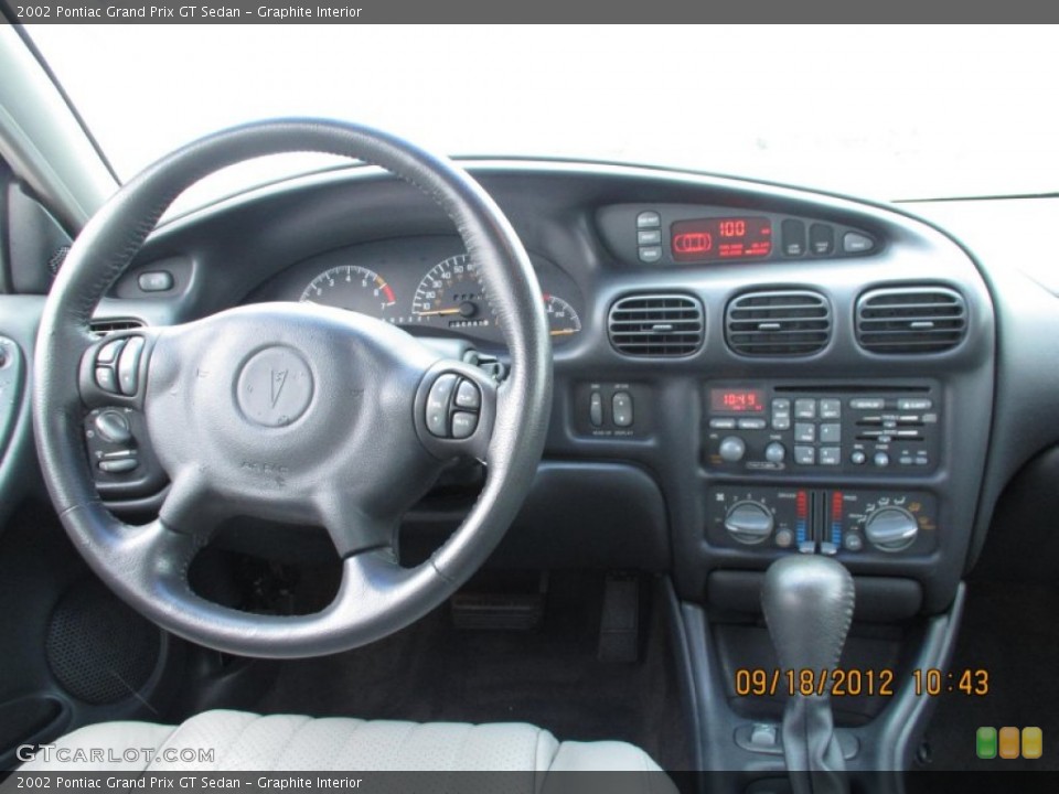 Graphite Interior Dashboard for the 2002 Pontiac Grand Prix GT Sedan #71052425