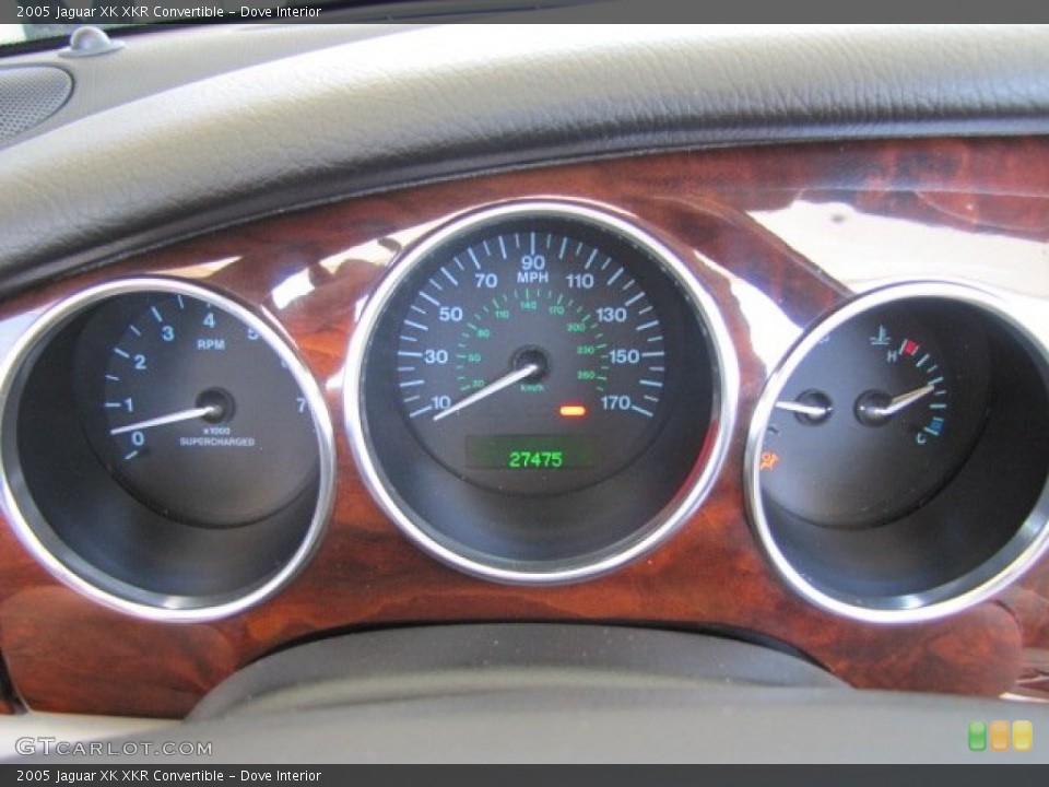 Dove Interior Gauges for the 2005 Jaguar XK XKR Convertible #71056469