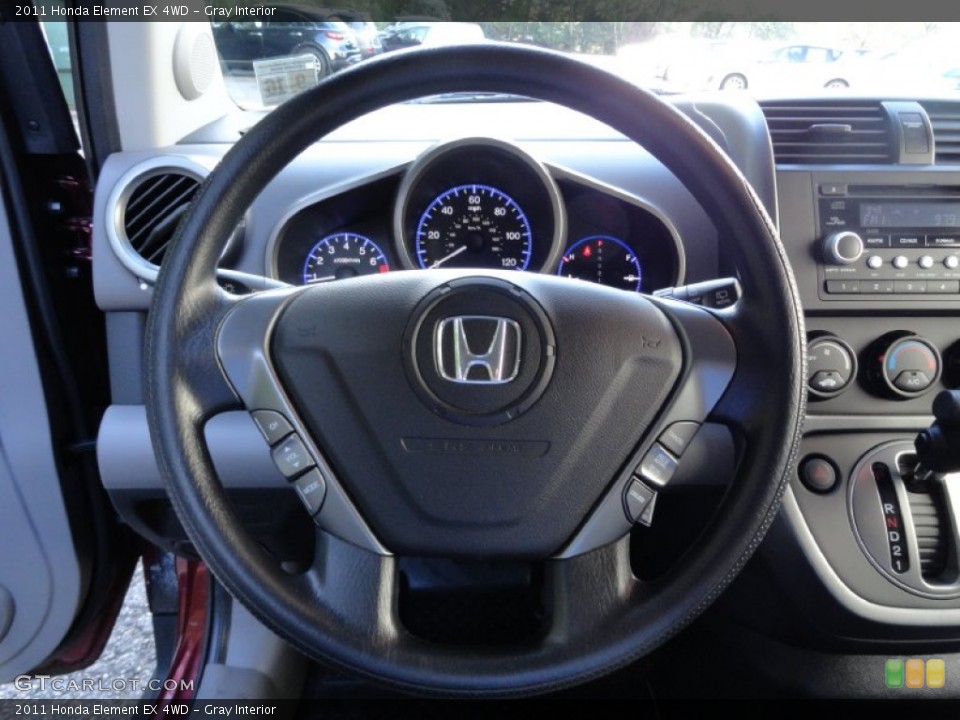 Gray Interior Steering Wheel for the 2011 Honda Element EX 4WD #71057735