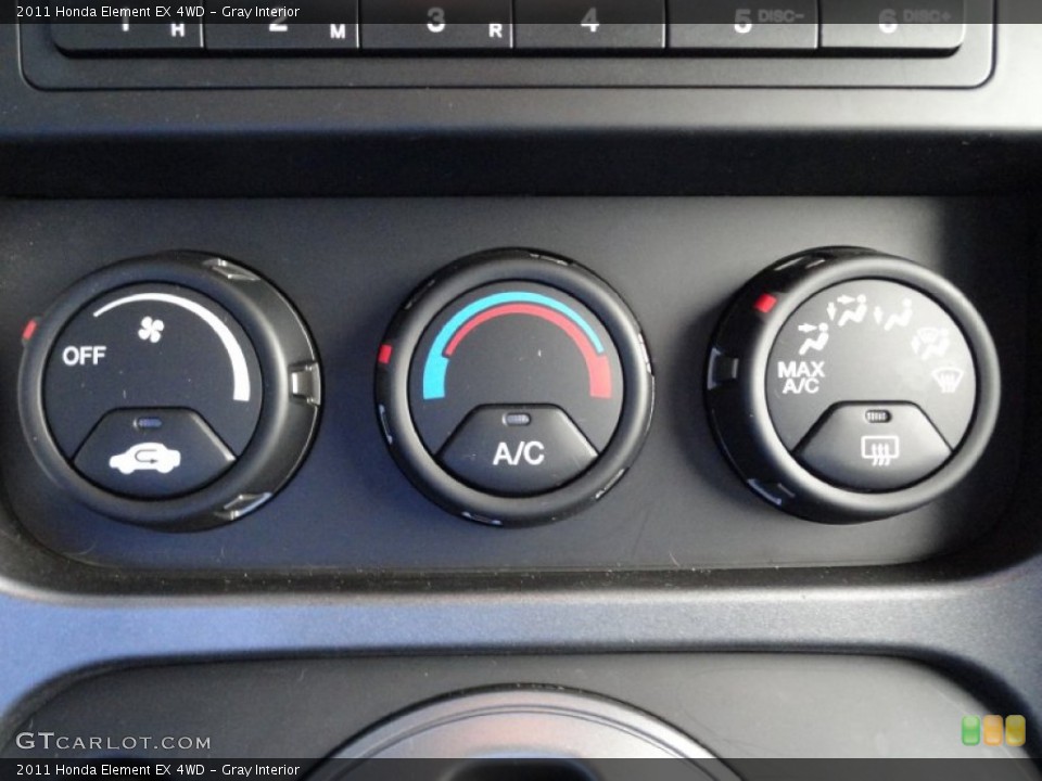 Gray Interior Controls for the 2011 Honda Element EX 4WD #71057779