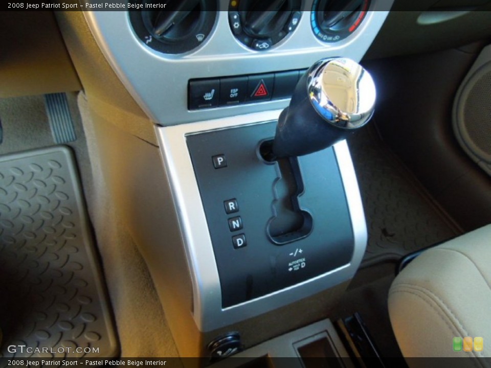 Pastel Pebble Beige Interior Transmission for the 2008 Jeep Patriot Sport #71058026