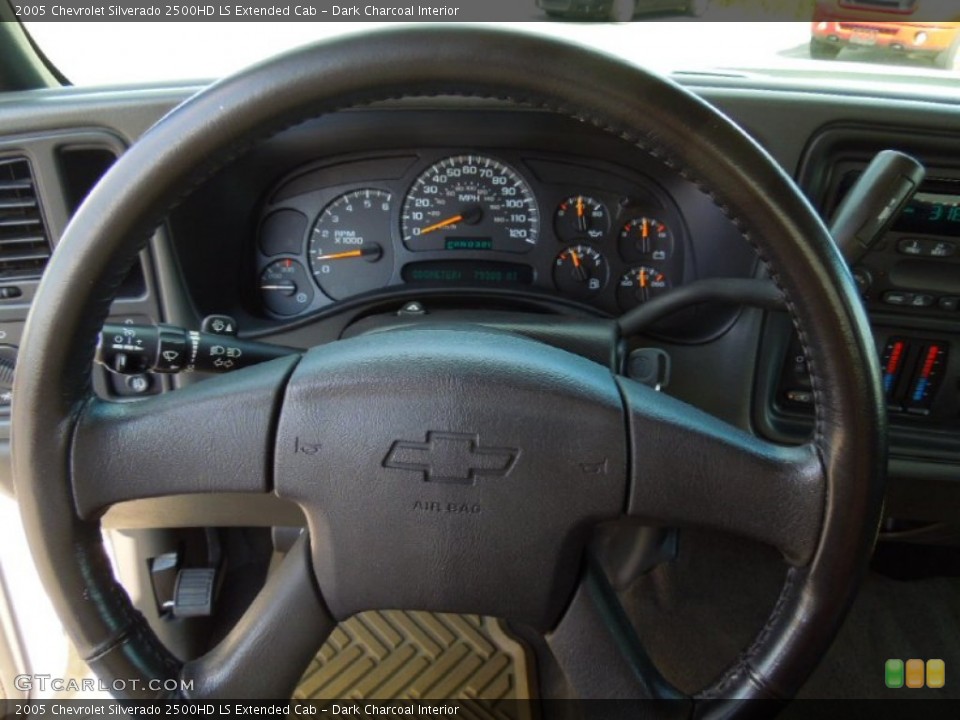 Dark Charcoal Interior Steering Wheel for the 2005 Chevrolet Silverado 2500HD LS Extended Cab #71058995