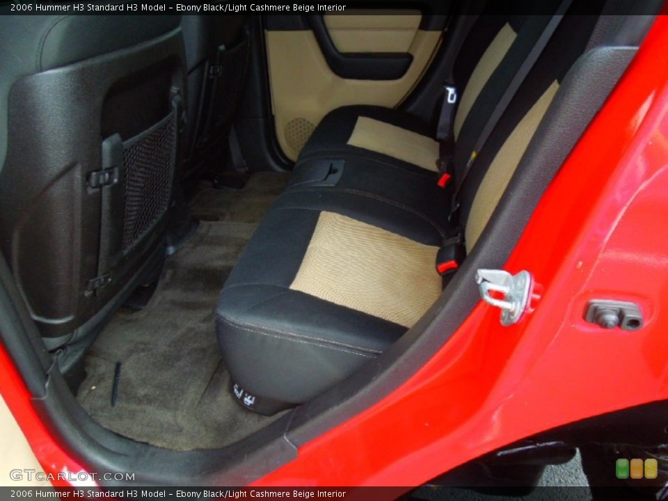 Ebony Black/Light Cashmere Beige Interior Rear Seat for the 2006 Hummer H3  #71059532
