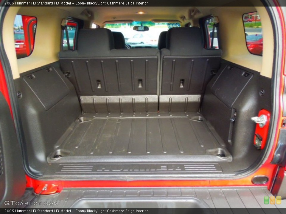 Ebony Black/Light Cashmere Beige Interior Trunk for the 2006 Hummer H3  #71059541
