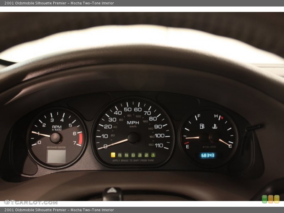 Mocha Two-Tone Interior Gauges for the 2001 Oldsmobile Silhouette Premier #71060876
