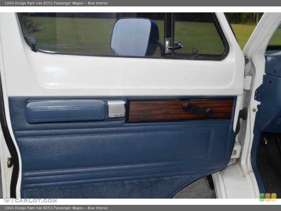 Blue Interior Door Panel for the 1994 Dodge Ram Van B350 Passenger Wagon #71063878