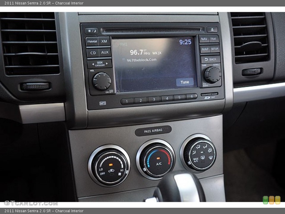 Charcoal Interior Controls for the 2011 Nissan Sentra 2.0 SR #71063944