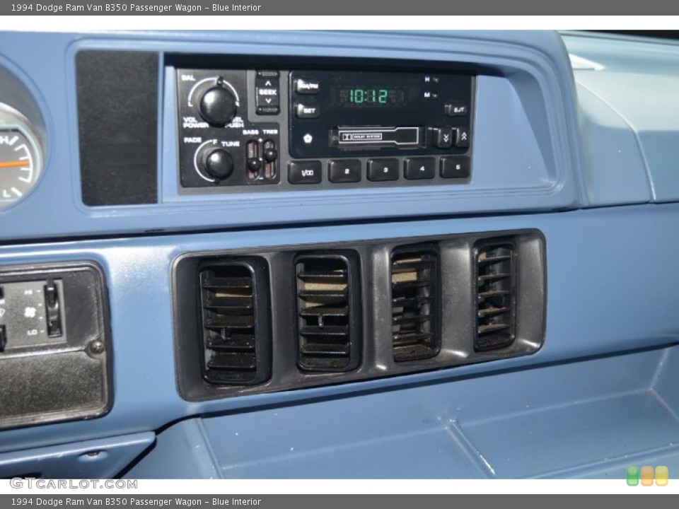 Blue Interior Controls for the 1994 Dodge Ram Van B350 Passenger Wagon #71063979