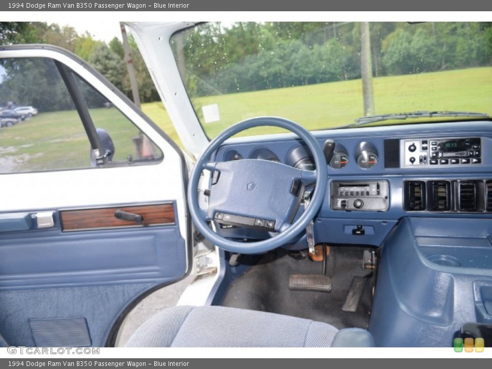 Blue Interior Dashboard for the 1994 Dodge Ram Van B350 Passenger Wagon #71064004