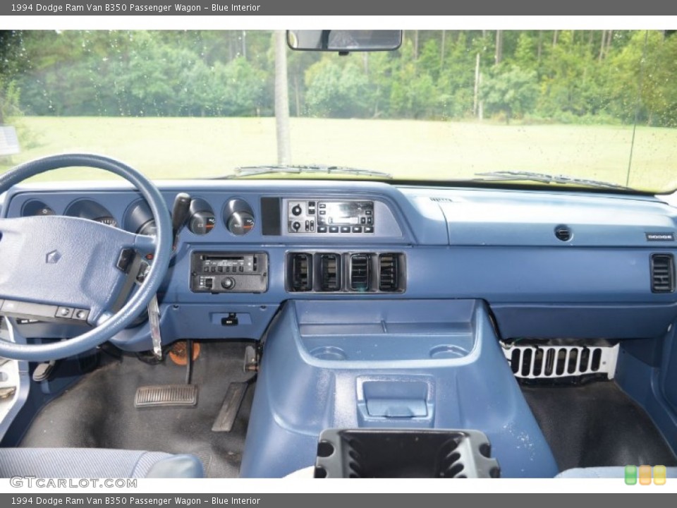 Blue Interior Dashboard for the 1994 Dodge Ram Van B350 Passenger Wagon #71064013