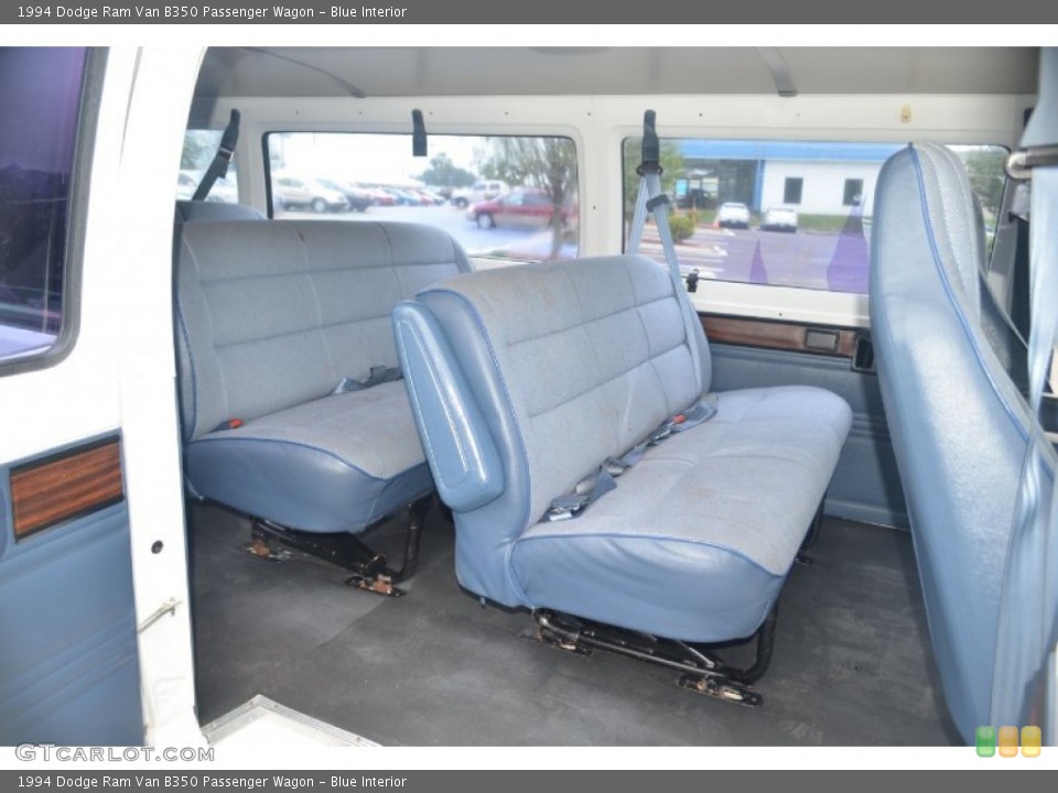 Blue Interior Rear Seat for the 1994 Dodge Ram Van B350 Passenger Wagon #71064040