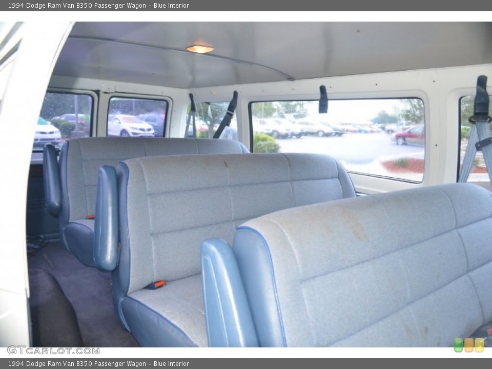 Blue Interior Rear Seat for the 1994 Dodge Ram Van B350 Passenger Wagon #71064049