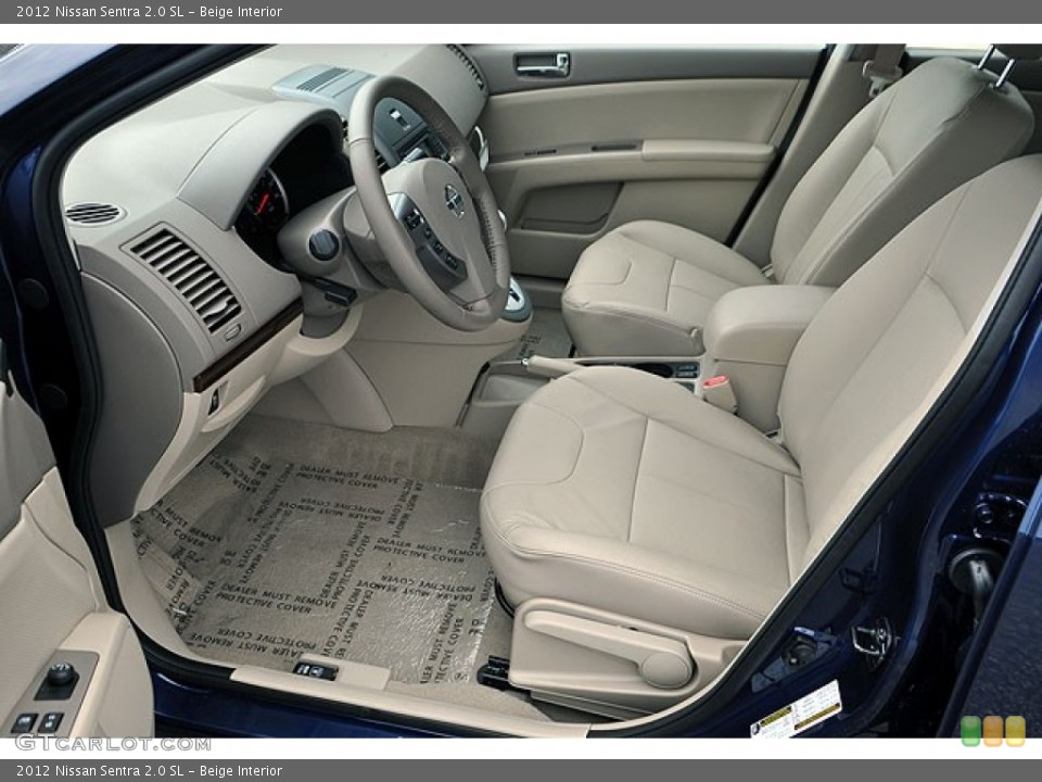 Beige Interior Photo for the 2012 Nissan Sentra 2.0 SL #71064154