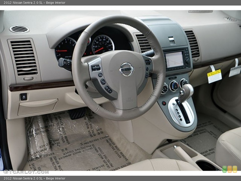 Beige Interior Photo for the 2012 Nissan Sentra 2.0 SL #71064163